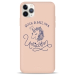 Чехол Pump Silicone Minimalistic Case for iPhone 11 Pro Max Unicorn Girl #