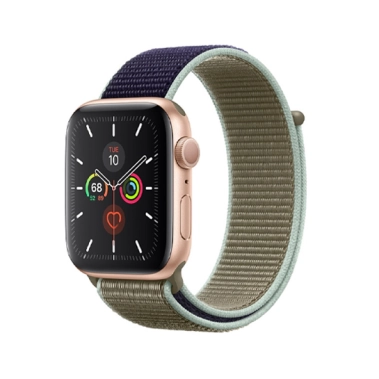 Смарт-часы Apple Watch Series 5 40mm Gold Aluminum Case with Khaki Sport Loop - цена, характеристики, отзывы, рассрочка, фото 1