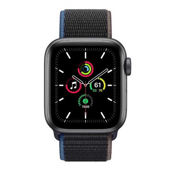 Смарт-годинник Apple Watch SE + LTE 44mm Space Gray Aluminum Case with Charcoal Sport Loop - ціна, характеристики, відгуки, розстрочка, фото 2
