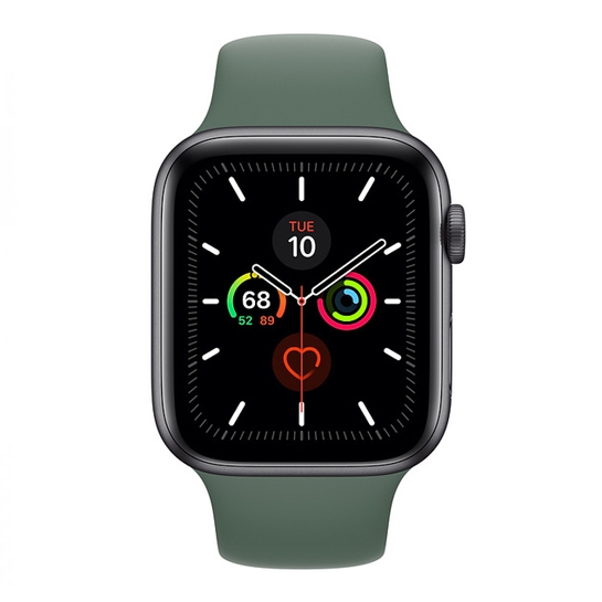 Смарт-часы Apple Watch Series 5 44mm Space Gray Aluminum Case with Pine Green Sport Band  - цена, характеристики, отзывы, рассрочка, фото 2