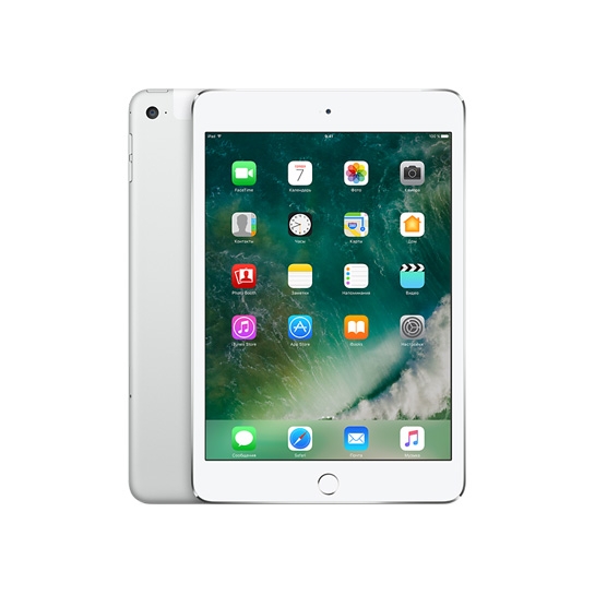 Б/У Планшет Apple iPad mini 4 Retina 128Gb Wi-Fi + 4G Silver (Відмінний) - ціна, характеристики, відгуки, розстрочка, фото 1