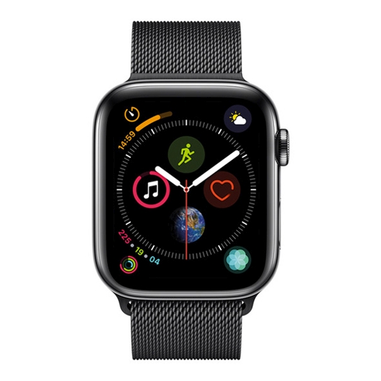 Б/У Смарт-годинник Apple Watch Series 4+LTE 44mm Space Black Stainless Steel Case with Black Milanese (Ідеальний) - ціна, характеристики, відгуки, розстрочка, фото 2
