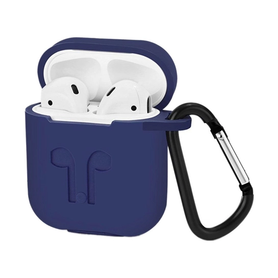 Чехол Silicone Case for Apple AirPods with Carbine Midnight Blue