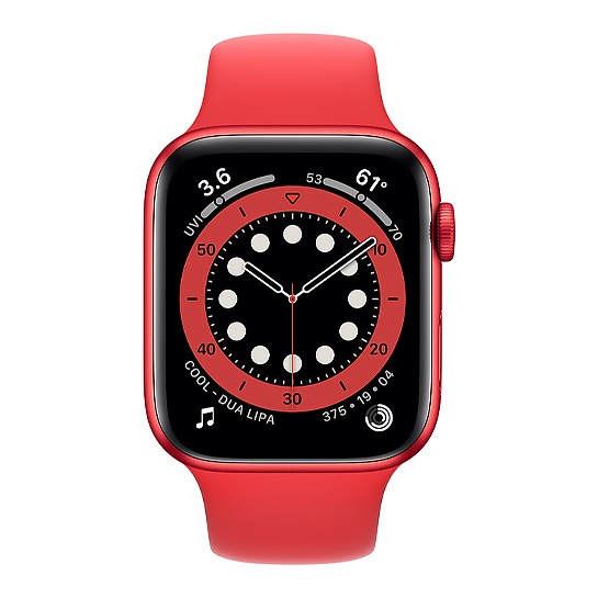 Смарт-годинник Apple Watch Series 6 + LTE 44mm (PRODUCT)RED Aluminum Case with Red Sport Band - ціна, характеристики, відгуки, розстрочка, фото 2