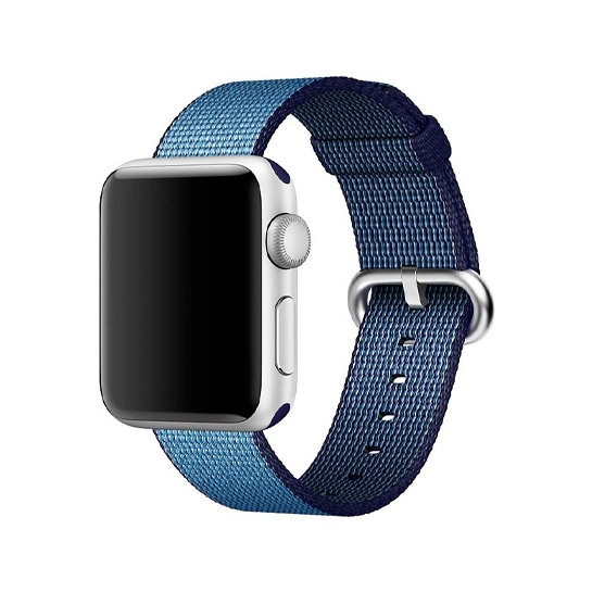 Ремешок Woven Nylon Band for Apple Watch 38mm/40mm Navy/Tahoe Blue