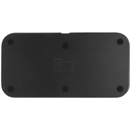 Бездротовий зарядний пристрій ZENS Dual Aluminium Wireless Charger Black - ціна, характеристики, відгуки, розстрочка, фото 4