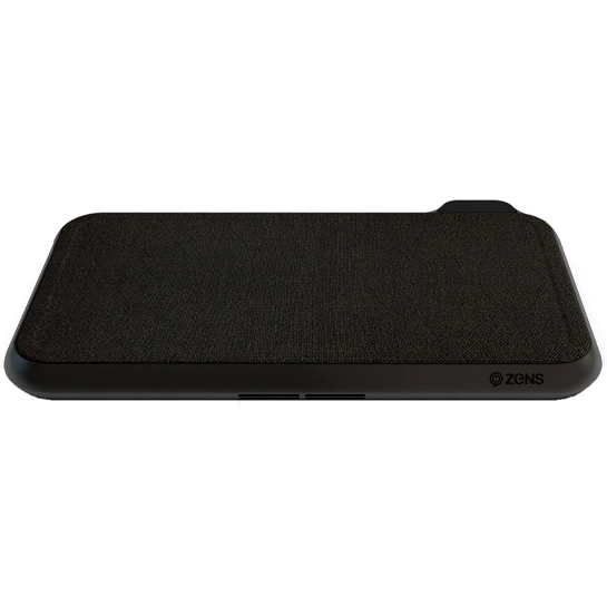 Беспроводное зарядное устройство ZENS Liberty Kvadrat Fabriq Wireless Charger 30W Black