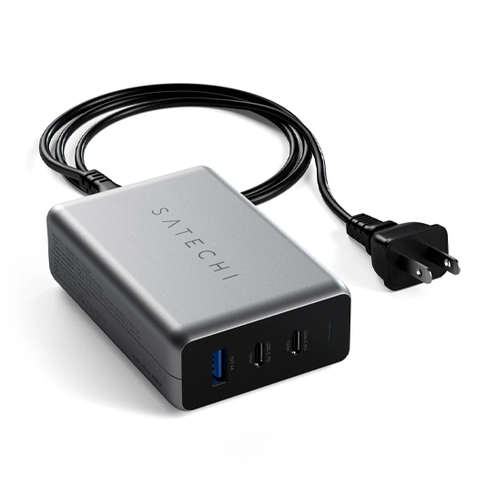 Мережевий зарядний пристрій Satechi 100W USB-C PD Compact Gan Charger - ціна, характеристики, відгуки, розстрочка, фото 2