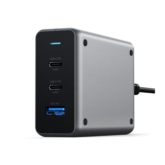 Мережевий зарядний пристрій Satechi 100W USB-C PD Compact Gan Charger - ціна, характеристики, відгуки, розстрочка, фото 3