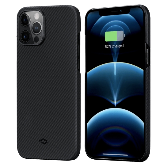 Чохол Pitaka Air Case for iPhone 12 Pro Max Black/Grey - ціна, характеристики, відгуки, розстрочка, фото 1