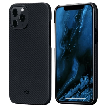 Чохол Pitaka MagEZ Twill Case for iPhone 12 Pro Max Black/Grey - цена, характеристики, отзывы, рассрочка, фото 1