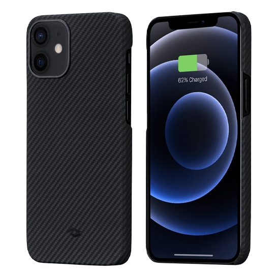 Чохол Pitaka Air Case for iPhone 12 Black/Grey - ціна, характеристики, відгуки, розстрочка, фото 1