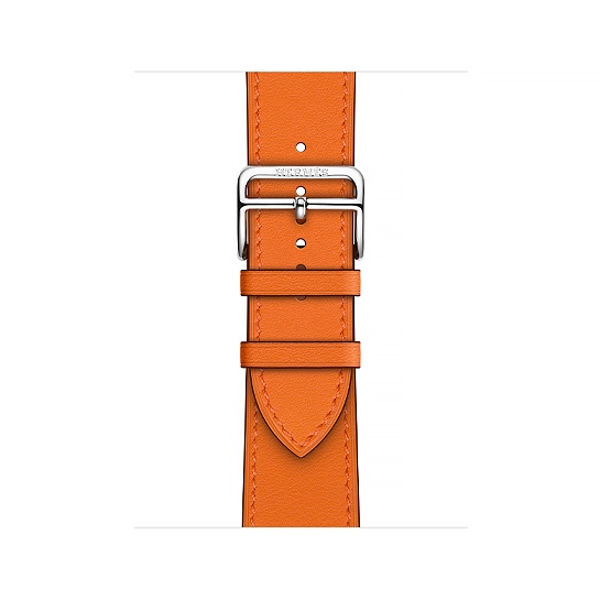 Смарт-часы Apple Watch Hermes Series 6 + LTE 40mm Silver Stainless Steel Case with Orange Swift Leather Single Tour - цена, характеристики, отзывы, рассрочка, фото 3