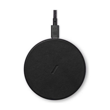 Бездротовий зарядний пристрій NATIVE UNION Drop Classic Leather Wireless Charger Black - цена, характеристики, отзывы, рассрочка, фото 1