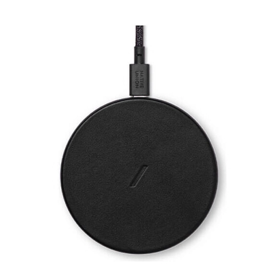 Беспроводное зарядное устройство NATIVE UNION Drop Classic Leather Wireless Charger Black