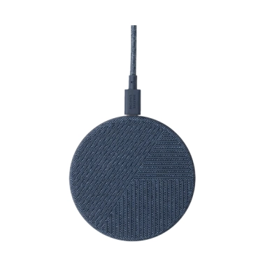 Бездротовий зарядний пристрій NATIVE UNION Drop Wireless Charger Fabric Indigo - цена, характеристики, отзывы, рассрочка, фото 1
