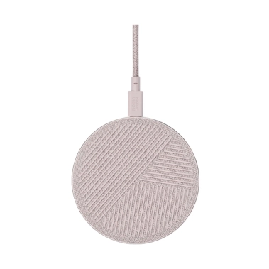 Бездротовий зарядний пристрій NATIVE UNION Drop Wireless Charger Fabric Rose - цена, характеристики, отзывы, рассрочка, фото 1