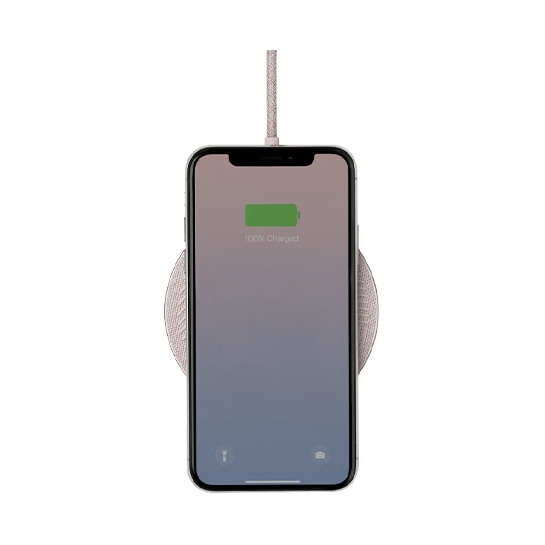 Бездротовий зарядний пристрій NATIVE UNION Drop Wireless Charger Fabric Rose - ціна, характеристики, відгуки, розстрочка, фото 3