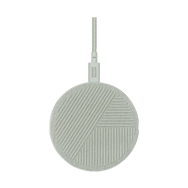 Бездротовий зарядний пристрій NATIVE UNION Drop Wireless Charger Fabric Sage - цена, характеристики, отзывы, рассрочка, фото 1