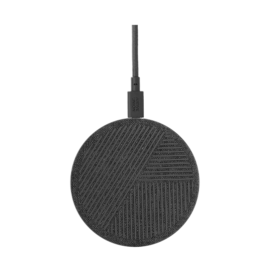 Беспроводное зарядное устройство NATIVE UNION Drop Wireless Charger Fabric Slate - цена, характеристики, отзывы, рассрочка, фото 1