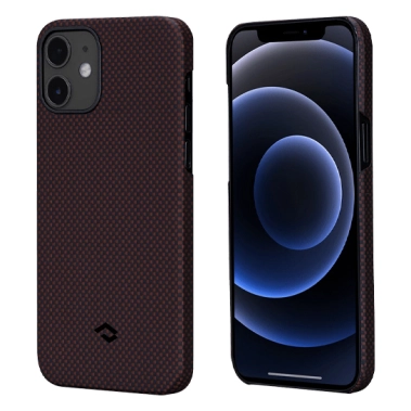 Чехол Pitaka MagEZ Plain Case for iPhone 12 Black/Red - цена, характеристики, отзывы, рассрочка, фото 1