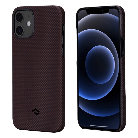 Чехол Pitaka MagEZ Plain Case for iPhone 12 Black/Red