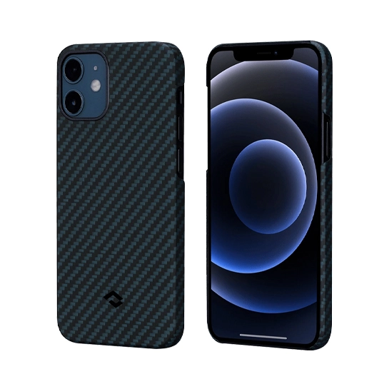 Чехол Pitaka MagEZ Twill Case for iPhone 12 Mini Black/Blue