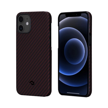 Чехол Pitaka MagEZ Twill Case for iPhone 12 Mini Black/Red - цена, характеристики, отзывы, рассрочка, фото 1