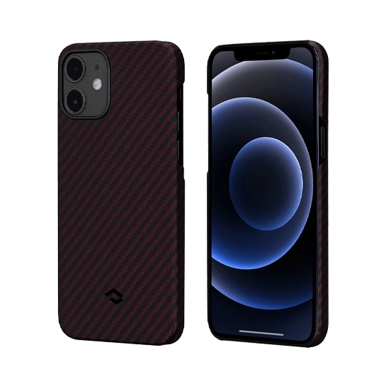 Чехол Pitaka MagEZ Twill Case for iPhone 12 Mini Black/Red