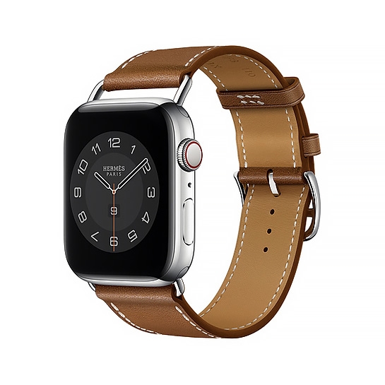 Смарт-часы Apple Watch Hermes Series 6 + LTE 40mm Silver Stainless Steel Case with Fauve Barenia Single Tour - цена, характеристики, отзывы, рассрочка, фото 1