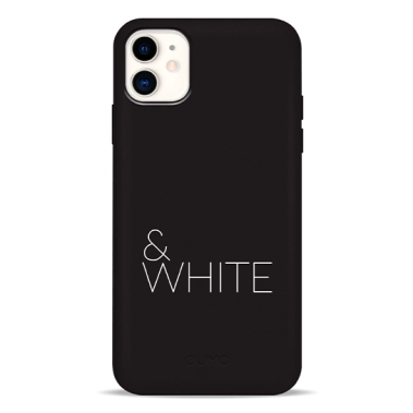 Чехол Pump Silicone Minimalistic Case for iPhone 11 Black&White # - цена, характеристики, отзывы, рассрочка, фото 1