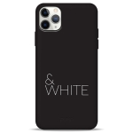 Чехол Pump Silicone Minimalistic Case for iPhone 11 Pro Max Black&White #