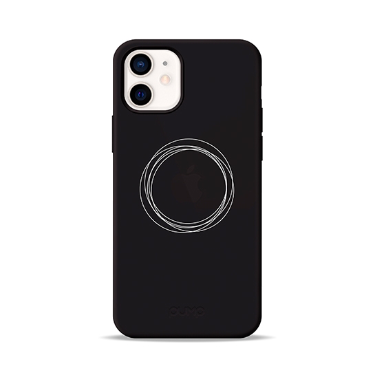 Чехол Pump Silicone Minimalistic Case for iPhone 12 mini Circles on Dark # - цена, характеристики, отзывы, рассрочка, фото 1