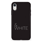 Чехол Pump Silicone Minimalistic Case for iPhone XR Black&White #