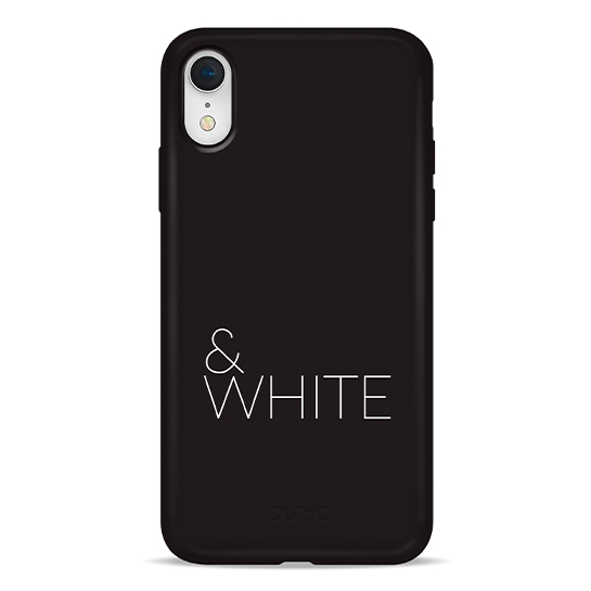 Чохол Pump Silicone Minimalistic Case for iPhone XR Black&White # - цена, характеристики, отзывы, рассрочка, фото 1