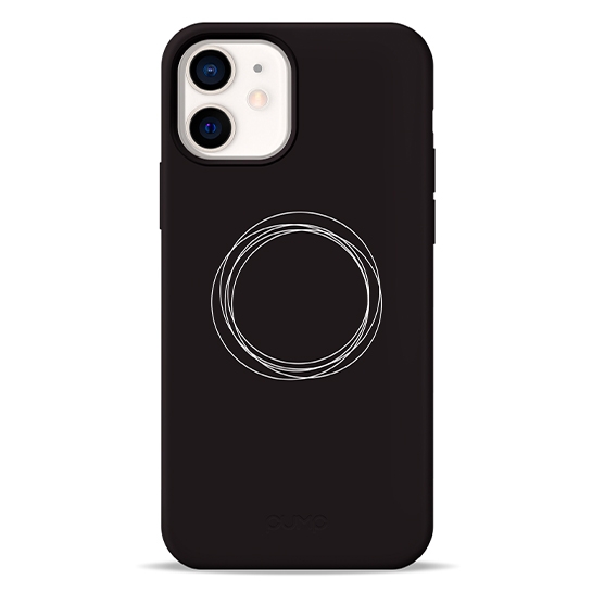Чохол Pump Silicone Minimalistic Case for iPhone 12/12 Pro Circles on Dark # - ціна, характеристики, відгуки, розстрочка, фото 2