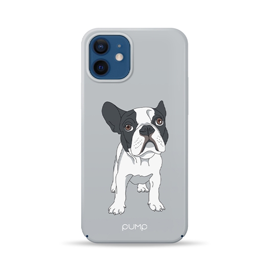 Чохол Pump Tender Touch Case for iPhone 12 mini Bulldog on Gray # - ціна, характеристики, відгуки, розстрочка, фото 1