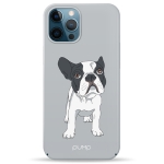 Чехол Pump Tender Touch Case for iPhone 12 Pro Max Bulldog on Gray #
