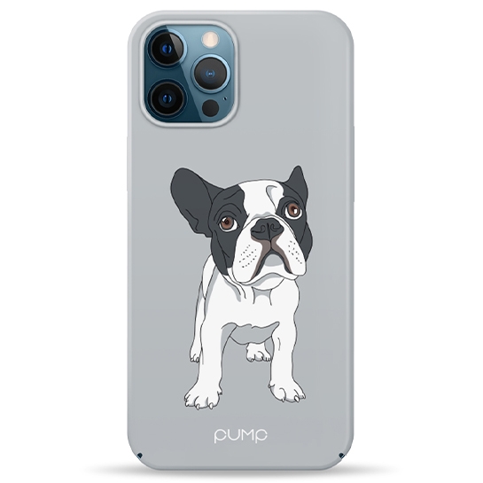 Чехол Pump Tender Touch Case for iPhone 12 Pro Max Bulldog on Gray # - цена, характеристики, отзывы, рассрочка, фото 1