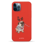 Чехол Pump Tender Touch Case for iPhone 12/12 Pro Christmas Dog #