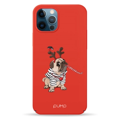 Чехол Pump Tender Touch Case for iPhone 12/12 Pro Christmas Dog # - цена, характеристики, отзывы, рассрочка, фото 1