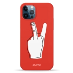 Чехол Pump Tender Touch Case for iPhone 12/12 Pro V for Middle Finger #