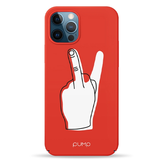 Чохол Pump Tender Touch Case for iPhone 12/12 Pro V for Middle Finger # - ціна, характеристики, відгуки, розстрочка, фото 1
