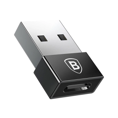 Переходник Baseus Exquisite USB-A to Type-C Adapter Black