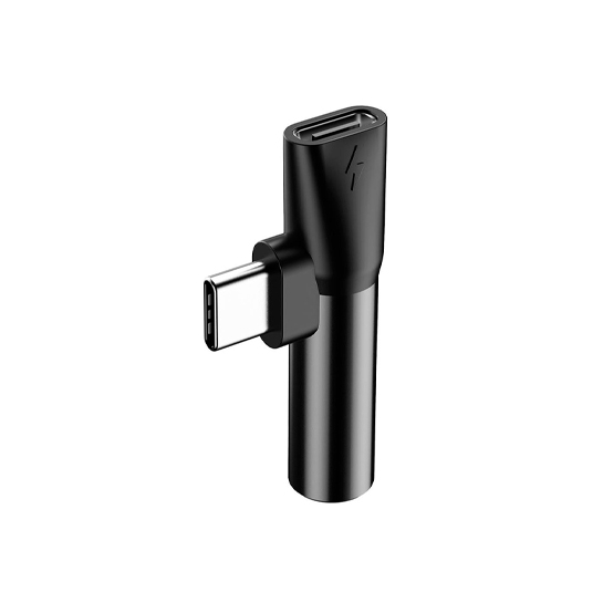 Перехідник Baseus Type-C to Type-C with 3.5mm Adapter Black - ціна, характеристики, відгуки, розстрочка, фото 2