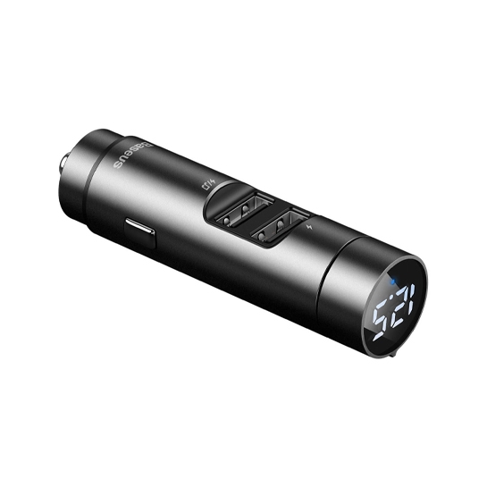 Автомобільний зарядний пристрій Baseus Energy Column Car Wireless MP3 Charger 3.1A Dark Grey - ціна, характеристики, відгуки, розстрочка, фото 3