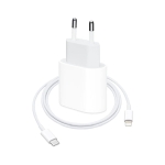 Комплект быстрой зарядки для iPhone (Apple 20W USB-C Power Adapter + Apple Lightning to USB-C Cable 1m)
