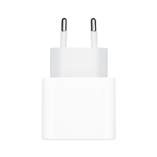 Комплект швидкої зарядки для iPhone (Apple 20W USB-C Power Adapter + Apple Lightning to USB-C Cable 1m) - ціна, характеристики, відгуки, розстрочка, фото 3