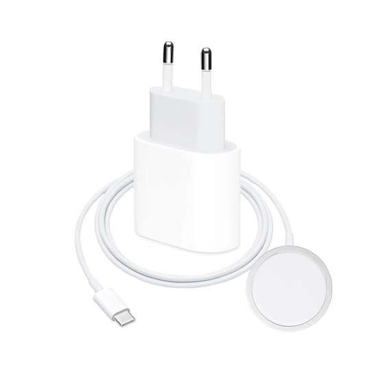 Комплект швидкої зарядки для iPhone (Apple 20W USB-C Power Adapter + Apple MagSafe Charger)