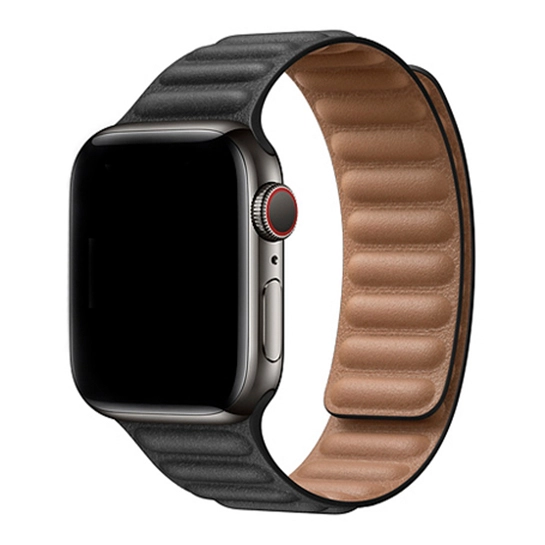 Ремінець Apple Leather Link for Apple Watch 42mm/44mm Black - M/L